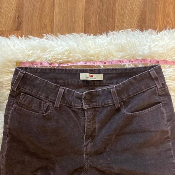 Levi’s Women’s 526 Slender Bootcut Brown Corduroy Button Flap Pockets EUC Sz 14 - Picture 8 of 12